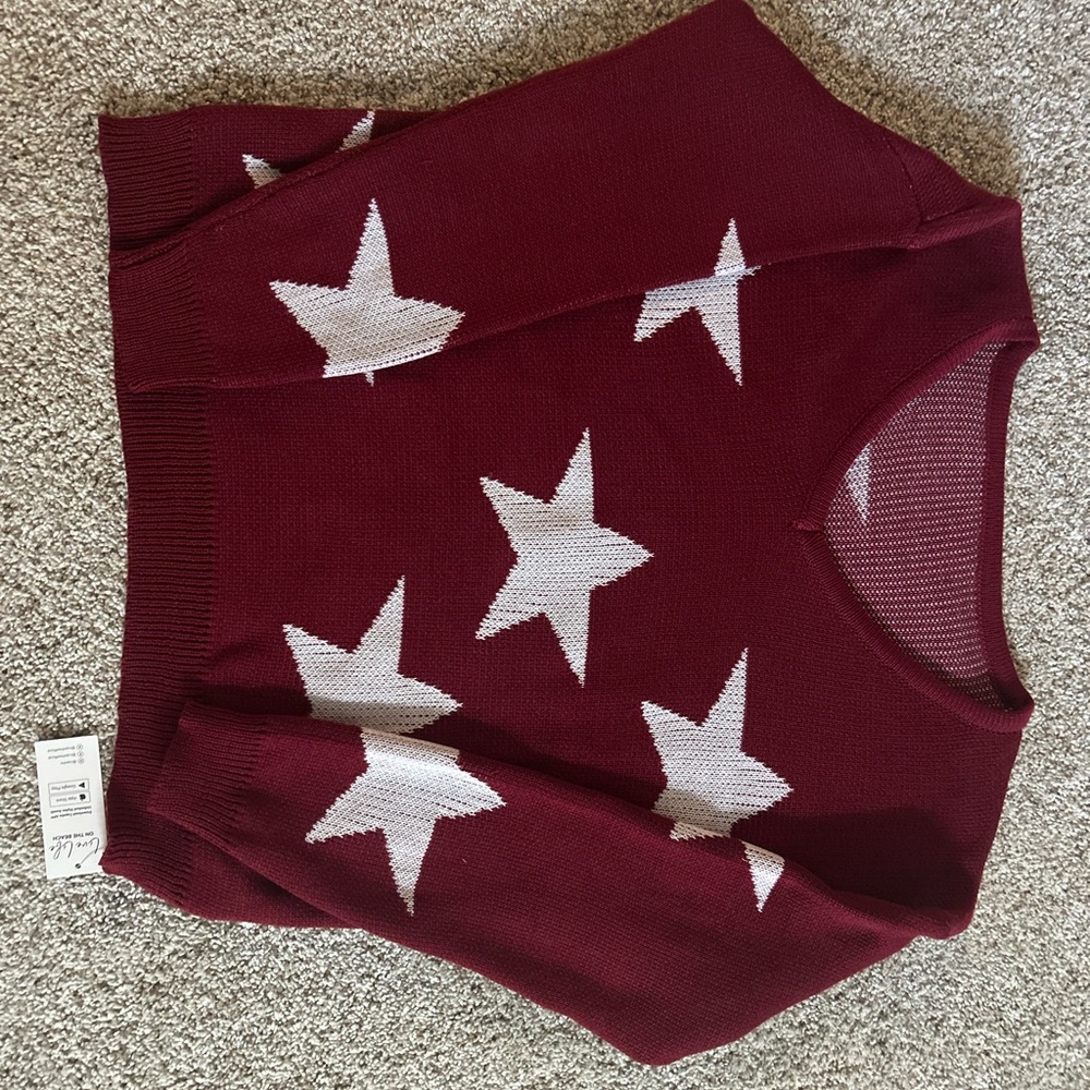 Cupshe Red Knit Sweater